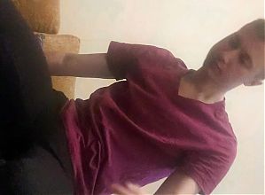 Young twink femboy crossdresser undresses and shows off softy body
